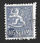 Stamps Finland -  398 - León Rampante