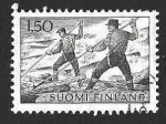 Stamps : Europe : Finland :  412 - Gancheros