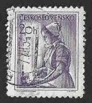 Sellos de Europa - Checoslovaquia -  646 - Enfermera