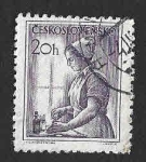Sellos de Europa - Checoslovaquia -  646 - Enfermera