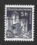 Sellos de Europa - Checoslovaquia -  970 - Castillo de Trenčín
