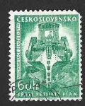 Stamps Czechoslovakia -  1022 - Excavadora