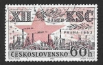 Stamps Czechoslovakia -  1143 - XII Congreso del Partido Comunista de Checoslovaquia