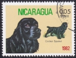 Stamps : America : Nicaragua :  Cocker Spaniel