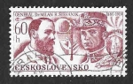 Stamps Czechoslovakia -  1625 - L Aniversario de la Muerte del General Milan R. Stefanik