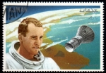 Stamps United Arab Emirates -  Exploracion del espacio: USA  Edward White