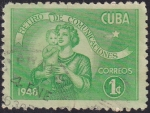 Sellos de America - Cuba -  Madre e hijo