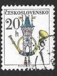 Sellos de Europa - Checoslovaquia -  1968 - Cuerno Postal