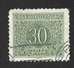 Stamps Czechoslovakia -  J84 - Número
