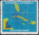 Sellos de America - Cuba -  Día internacional de la Meteorología