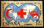 Sellos de Europa - Espa�a -  ESPAÑA 1969  L Aniversario de la Liga de Sociedades de la Cruz Roja