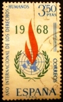 Stamps Spain -  ESPAÑA 1968 Año Internacional de los Derechos Humanos 