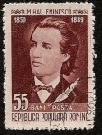 Stamps Romania -  Escritores Rumanos - Mihail Eminescu - poeta