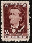Sellos de Europa - Rumania -  Escritores Rumanos - Mihail Eminescu - poeta