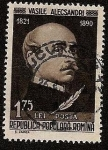 Stamps Romania -  Escritores Rumanos - Vasile Alecsandri - poeta