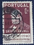 Sellos de Europa - Portugal -  Sir Rowland Hill