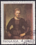 Stamps Panama -  Mujer, Rembrandt