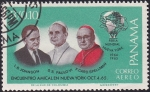 Stamps : America : Panama :  L.B.Johnson, .S. Paulo VI & Cardenal Spellman