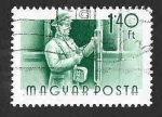 Stamps Hungary -  1128 - Conductor de Tranvía