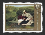 Stamps Hungary -  1823 - Pintura