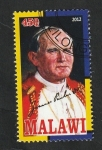 Stamps Malawi -  Papa Juan Pablo II