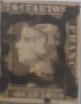 Stamps Spain -  Reina Isabel II
