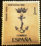 Sellos de Europa - España -  ESPAÑA 1966 Semana naval en Barcelona 