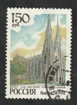 Sellos de Europa - Rusia -  6065 - Catedral de San Patrick, en Nueva York