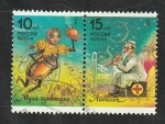 Stamps Russia -  5983 y 5984 - Personajes de cuentos infantiles
