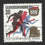 Sellos de Europa - Checoslovaquia -  1791 - LXXV Aniversario del Comité Olímpico Checoslovaco