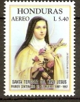 Stamps Honduras -  SANTA  TERESITA  DEL  NIÑO  JESÙS