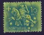 Sellos de Europa - Portugal -  Escudo ecuestre Rey Dinis