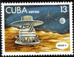 Stamps Cuba -  Dia de la Cosmonautica sovietica; Venus 10