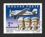 Stamps : Europe : Hungary :  C403 - LXXV Aniversario del Primer Vuelo de los Hermanos Wright