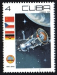 Sellos de America - Cuba -  Interkosmos Soyuz 31: Soyuz