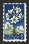 Stamps San Marino -  396 - Flores