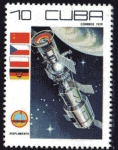 Stamps Cuba -  Interkosmos Soyuz 31: Acoplamiento Soyuz-Saliut