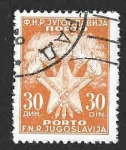 Stamps : Europe : Yugoslavia :  J72 - Antorchas y Estrella