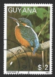 Stamps : America : Guyana :  1865 - Martín Pescador Común