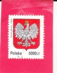 Stamps : Europe : Poland :  ESCUDO National Arms, 1990