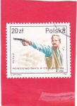 Stamps : Europe : Poland :  Pistola, Alemania del Este