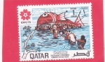 Sellos de Asia - Qatar -  EXPO'70 OSAKA