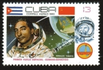 Sellos de America - Cuba -  Interkosmos: Primer astronauta cubano