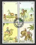 Stamps United Arab Emirates -  Mi 1224-25-26-27 - Niños de Diferentes Naciones (SHARJAH)