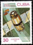 Sellos de America - Cuba -  Dia de la Cosmonautica;  Meteor
