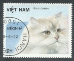 Stamps Vietnam -  Gatos