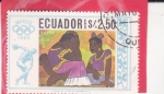 Stamps Ecuador -  OLIMPIADA MEXICO'68