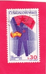 Stamps Czechoslovakia -  8 ° Congreso Sindical, Praga