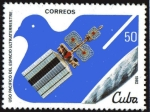 Stamps : America : Cuba :  Uso pacifico del Espacio