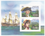 Stamps Saint Kitts and Nevis -  200  ANIVERSARIO CAPITAN HORATIO NELSON